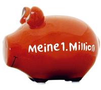KCG 100957 Tirelire cochon "Mon 1er million" - Céramique, petit modèle