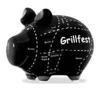 KCG tirelire petite grill 12x9x9cm céramique noire