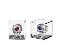 Kcgani Lot de 2 présentoirs pour bagues de championnat en acrylique transparent