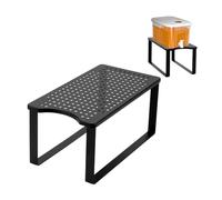 KCGANI Support distributeur de filtre à eau pour comptoir, 37,8 x 19,9 x 17,9 cm, support de distributeur d'eau noir en métal, support de filtre à eau, compatible avec carafe d'eau, cadre de support