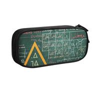 KCGSDEGV Formulas Shapes Theory Math Leçon Word Trousse à crayons pour écolières garçons Grande capacité Boîte de rangement mignonne Noir, Noir , Taille unique, Cartable