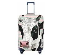 KCGSDEGV Housse de bagage élastique avec fermeture éclair invisible - Housse de protection universelle pour valise, voyage, voyages d'affaires, Noir , XL(29-32inch suitcase), Valise