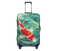 KCGSDEGV Housse de bagage élastique avec fermeture éclair invisible - Protection universelle pour valises - Pour voyage, voyages d'affaires, Noir , XL(29-32inch suitcase), Valise