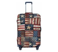 KCGSDEGV Housse de bagage élastique avec fermeture éclair invisible - Protection universelle pour valises - Pour voyage, voyages d'affaires, Noir , S(18-21inch suitcase), Valise