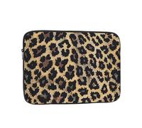 KCGSDEGV Housse de protection pour ordinateur portable imprimé léopard pour une protection ultime - Sacoche pour tablette, Noir , 12 inch