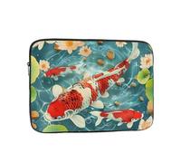 KCGSDEGV Housse de protection pour ordinateur portable Motif poissons koï japonais pour une protection ultime - Sacoche pour tablette, Noir , 10 inch
