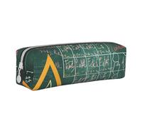 KCGSDEGV Jolie trousse à crayons avec formules formes, théorie, leçon de mathématiques, mot, en cuir imprimé, trousse à crayons, trousse à crayons, blanc, Taille unique, Cartable