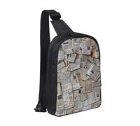 KCGSDEGV Sac à bandoulière imprimé en HD pour homme et femme, sac à bandoulière pour voyage, coureur, cyclisme, randonnée, sports, Journal HD, Taille unique