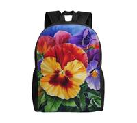 KCGSDEGV Sac à dos pour ordinateur portable de 15" avec imprimé tournesol - Pour le travail, les voyages, l'école - Pour garçons, filles, hommes et femmes, Pansy Perfection., taille unique