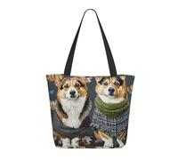 KCGSDEGV Sac fourre-tout avec imprimé abeilles amusantes pour femme, grande poignée, sac à bandoulière léger avec fermeture éclair pour le shopping, l'école, le travail, les voyages, Porter des