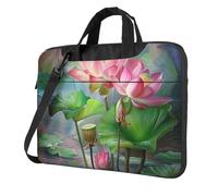 KCGSDEGV Spirit of the Flowers Sac à bandoulière pour ordinateur portable avec triple couche de protection antichoc pour homme et femme, Noir , 13 inch