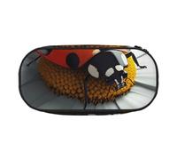 KCGSDEGV Trousse à crayons avec imprimé coccinelle - Trousse à crayons - Trousse de maquillage pour voyage, école, travail, Noir , Taille unique, Cartable