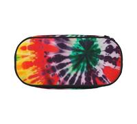 KCGSDEGV Trousse à crayons avec imprimé tie-dye hippies - Trousse à crayons - Trousse de maquillage pour voyage, école, travail, Noir , Taille unique, Cartable