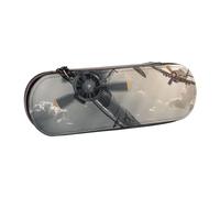 KCGSDEGV Trousse à crayons en cuir avec fermeture éclair Motif avion de la Seconde Guerre mondiale, Noir , Taille unique, Cartable