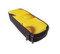 KCGSDEGV Trousse à crayons en cuir avec imprimé citron jaune pour étudiants, filles, garçons, jolie trousse à crayons en cuir pour l'école, le travail, les voyages, Noir , Taille unique, Cartable