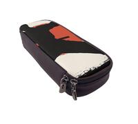 KCGSDEGV Trousse à crayons en cuir avec imprimé karaté pour étudiants, filles, garçons, jolie trousse à crayons en cuir pour l'école, le travail, les voyages, Noir , Taille unique, Cartable
