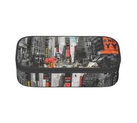 KCGSDEGV Trousse à crayons imprimée Love from New York - Joli compartiment - Trousse à crayons - Boîte de rangement pour l'école - Pour filles et garçons, Noir , Taille unique, Cartable