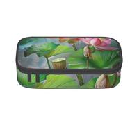 KCGSDEGV Trousse à crayons imprimée Spirit of the Flowers - Joli compartiment - Trousse à crayons - Boîte de rangement pour l'école - Pour filles et garçons, Noir , Taille unique, Cartable