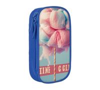 KCGSDEGV Trousse à crayons noire avec imprimé barbe à papa - Grande capacité - Jolie trousse à crayons - Boîte de rangement pour l'école - Pour filles et garçons, bleu, Taille unique, Cartable