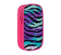 KCGSDEGV Trousse à crayons noire avec imprimé camouflage zèbre et rayures - Grande capacité - Jolie trousse à crayons - Boîte de rangement pour l'école - Pour filles et garçons, rose, Taille unique,