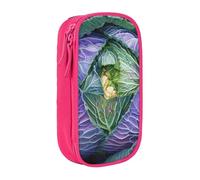 KCGSDEGV Trousse à crayons noire avec imprimé chou brillant, grande capacité, boîte de rangement pour écolière, filles et garçons, rose, Taille unique, Cartable