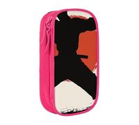 KCGSDEGV Trousse à crayons noire avec imprimé karaté pour hommes, grande capacité, jolie trousse à crayons pour l'école, les filles et les garçons, rose, Taille unique, Cartable