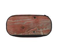 KCGSDEGV Trousse à crayons rustique en bois avec motif de grange ancienne, trousse de maquillage, pour voyage, école, travail, Noir , Taille unique, Cartable