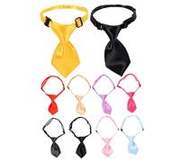 KCHSRKHXC 10pcs Adjustable Dog Neck Ties for Large Dogs Lightweight Breathable Grooming Accessories for Holidays Weddings and Costumes Unique Pet Supplies Vibrant Colors