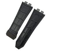 KCHSRKHXC 17 * 27mm Leather Rubber Silicone Watchband For Big Bang 42mm 441 440 Calfskin Quick Release Watch Strap