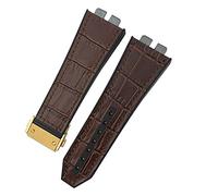 KCHSRKHXC 17 * 27mm Leather Rubber Silicone Watchband For Big Bang 42mm 441 440 Calfskin Quick Release Watch Strap