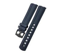 KCHSRKHXC 20 mm 21 mm Nouveau bande de montre en caoutchouc silicone fluor