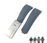 KCHSRKHXC 20mm 21mm Rubber Watchband For GMT OYSTERFLEX Daytona Submariner DEEPSEA Waterproof Strap