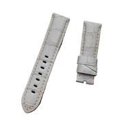 KCHSRKHXC 22 mm 24 mm 26 mm noir marron bleu vert gris gris veau de bambou en cuir bambou watchband compatible avec bracelet watch brandle tang boucle (sangle gris 2, 24 mm sans boucle)
