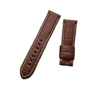KCHSRKHXC 22 mm 24 mm 26 mm noir marron bleu vert gris gris veau de bambou en cuir bambou watchband compatible avec bracelet watch brandle tang boucle (sangle foncé 2, 26 mm sans boucle)