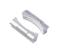 KCHSRKHXC 2pcs 20mm Curved End Link Endlink Just for Watchband for Submariner Watch Band Rubber Leather Strap Seamless Connection (Color : Gold, Size : 20mm)