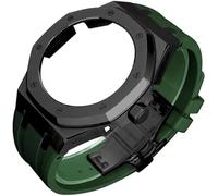 KCHSRKHXC 4rd Gen Kit for GA2100 GA-2100 GA2110 Metal Watch Case Fluorine Rubber Strap Stainless Steel Bezel Rubber Sport Watchband Watch Strap