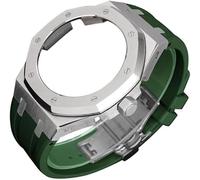 KCHSRKHXC 4rd Gen Kit for GA2100 GA-2100 GA2110 Metal Watch Case Fluorine Rubber Strap Stainless Steel Bezel Rubber Sport Watchband Watch Strap