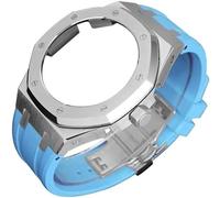 KCHSRKHXC 4rd Gen Kit for GA2100 GA-2100 GA2110 Metal Watch Case Fluorine Rubber Strap Stainless Steel Bezel Rubber Sport Watchband Watch Strap