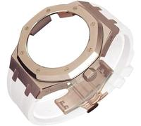 KCHSRKHXC 4rd Gen Kit for GA2100 GA-2100 GA2110 Metal Watch Case Fluorine Rubber Strap Stainless Steel Bezel Rubber Sport Watchband Watch Strap