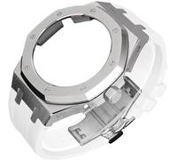 KCHSRKHXC 4rd Gen Kit for GA2100 GA-2100 GA2110 Metal Watch Case Fluorine Rubber Strap Stainless Steel Bezel Rubber Sport Watchband Watch Strap
