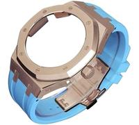 KCHSRKHXC 4rd Gen Kit for GA2100 GA-2100 GA2110 Metal Watch Case Fluorine Rubber Strap Stainless Steel Bezel Rubber Sport Watchband Watch Strap