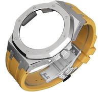 KCHSRKHXC 4rd Gen Kit for GA2100 GA-2100 GA2110 Metal Watch Case Fluorine Rubber Strap Stainless Steel Bezel Rubber Sport Watchband Watch Strap