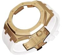 KCHSRKHXC 4rd Gen Mod Kit For GA2100 GA-2100 GA2110 Metal Watch Case Fluorine Rubber Strap Stainless Steel Bezel Sport Watchband