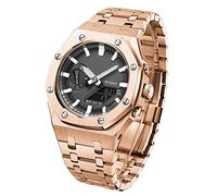 KCHSRKHXC 5rd With Bottom Cover MOD Kit For GA2100-1AJF Metal Watch Case Watchband 316 Stainless Steel Modified Accessories Bezel Bracelet Strap