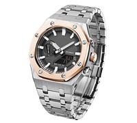 KCHSRKHXC 5rd With Bottom Cover MOD Kit For GA2100-1AJF Metal Watch Case Watchband 316 Stainless Steel Modified Accessories Bezel Bracelet Strap