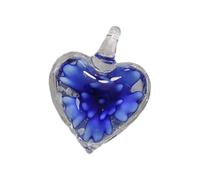 KCHSRKHXC 6 Couleurs en Forme de Coeur Perles de Verre Clair Breloques pendentifs pour Bracelet Collier résultats de Bijoux Coeur pour Bracelets Collier pour la Fabrication de Bijoux pour