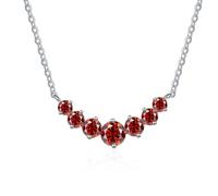 KCHSRKHXC Accessoires Collier Moissanite 2.8 pour femme, coupe ronde, couleur D, pendentif en diamant créé en laboratoire, parfait pour un usage quotidien, une fête, un mariage