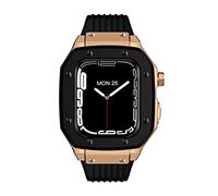 KCHSRKHXC Alloy Watch Case Strap For Series 7 6 5 4 SE 45mm 42mm 44mm Metal Frame Modification Business casual style watch Strap