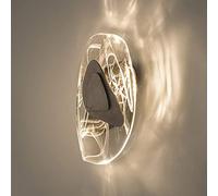 KCHSRKHXC Assayage des lumières rétro, lumière murale européenne - moderne - motif de lampe murale romantique Lampe en aluminium lumières murales en verre éclair