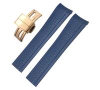 KCHSRKHXC Band de montre en caoutchouc en silicone fluory de 22 mm pour 5168g 5968g Pins Bracelets à sangle de montre douce à extrémité incurvée